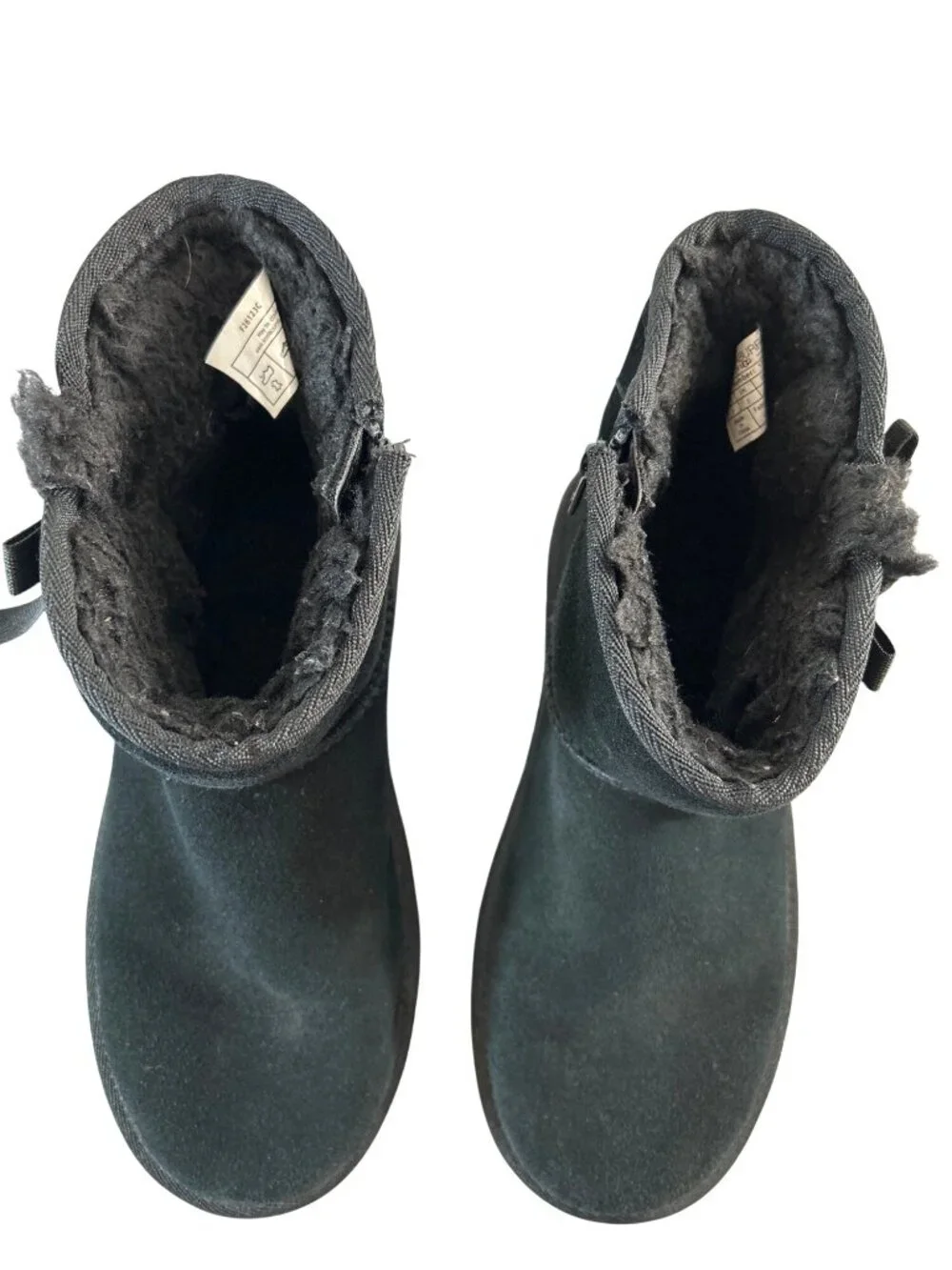 Kookaburra by UGG Girls Boots Ankle Fur Lined Zip Black Size 3